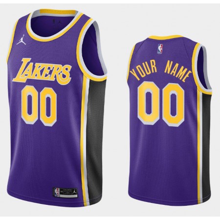 Herren NBA Los Angeles Lakers Trikot Benutzerdefinierte Jordan Brand 2020-2021 Statement Edition Swingman